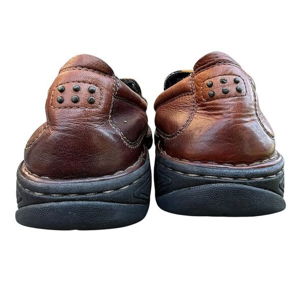 Timberland Brown Leather Slip-On Loafers Driving Shoes Men's Size 10 M - Picture 6 of 12